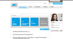 Desktop Screenshot of mc-bauchemie.pl